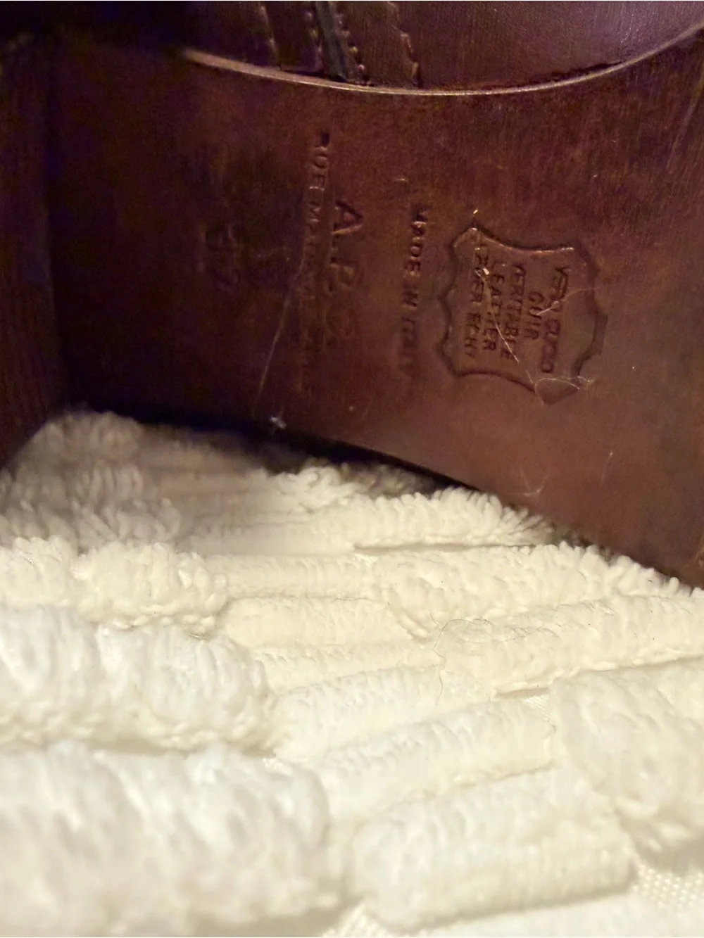 A.P.C. Knee High Leather Boots - Burgundy